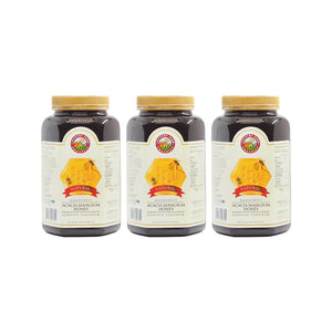 Country Farm Organic Natural Rainforest Acacia Mangium Honey 1kg x 3