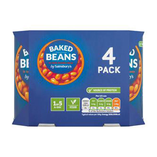 Sainsburys Baked Bean In Tomato Sauce 400g x 4 (highest price)