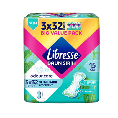 Libresse Odor Care Slim Pantyliners 15cm 32pcs x 3