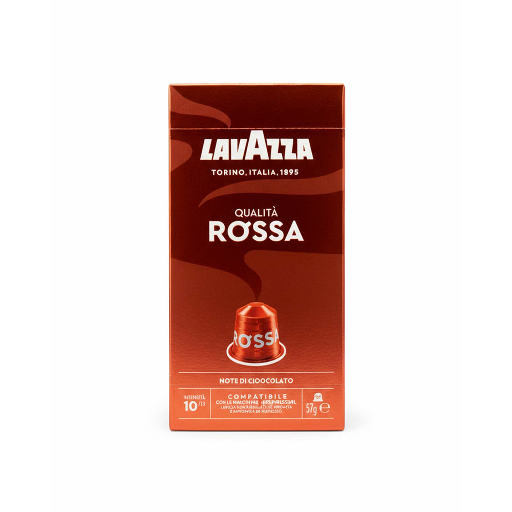 Lavazza Qualita Rossa 10 Aluminum Nespresso Compatible Capsules 57g