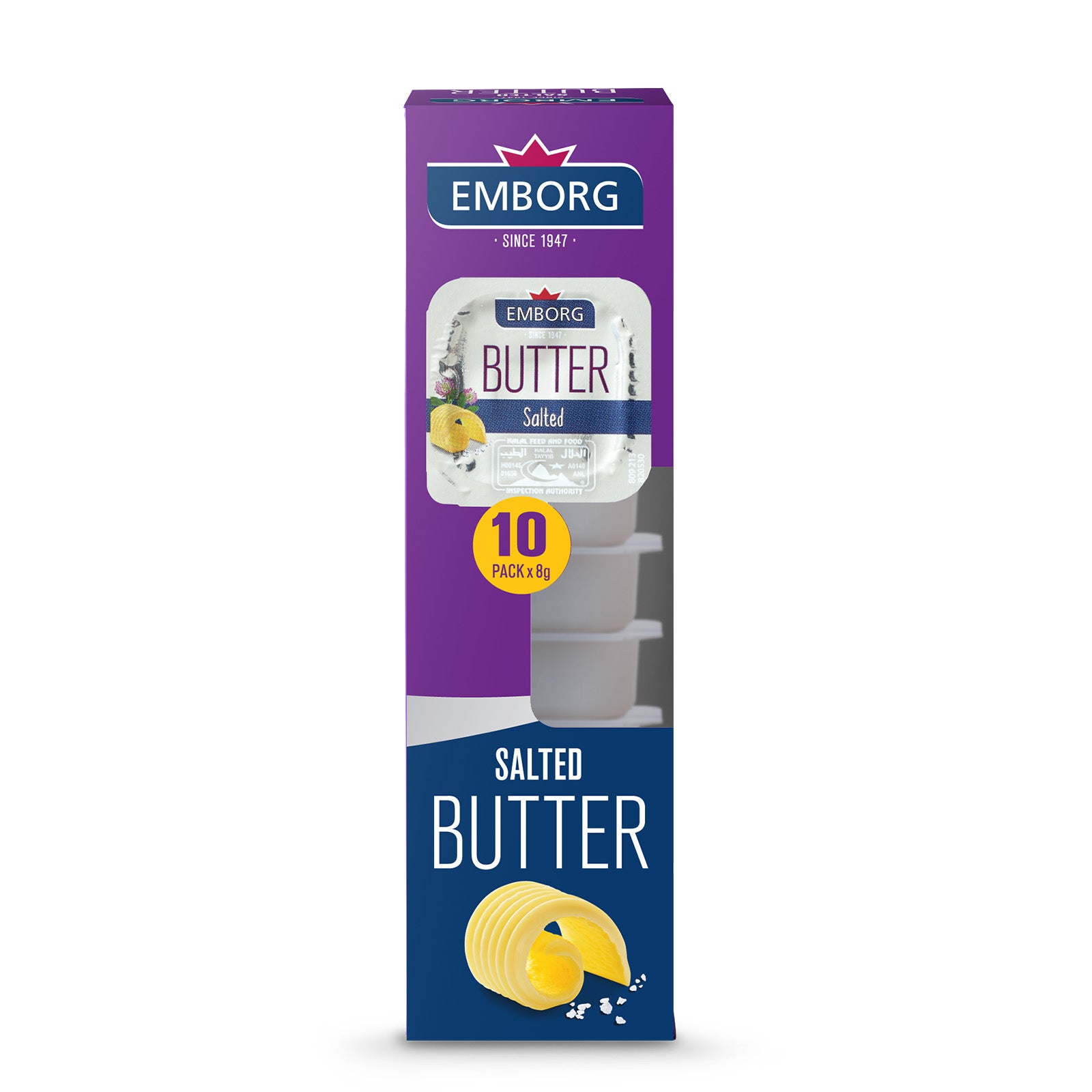 Emborg Mini Salted Butter 8g x 10