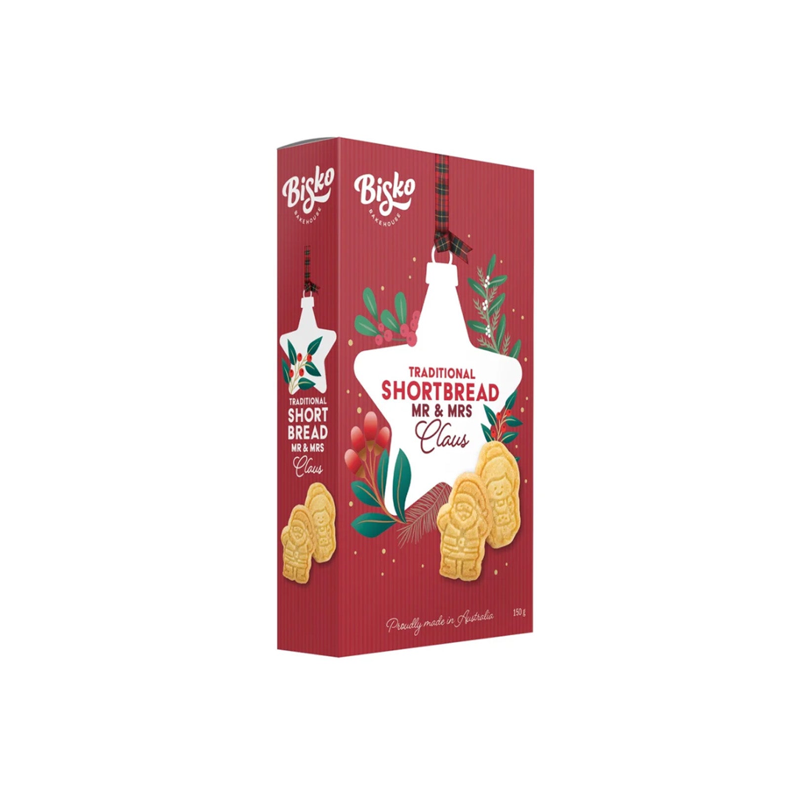 Bisko Bakehouse Mr 7 Mrs Claus Shortbread 150g