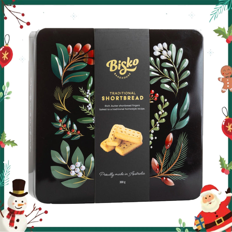 Bisko Bakehouse Traditional Shortbread Gift Tin 300g