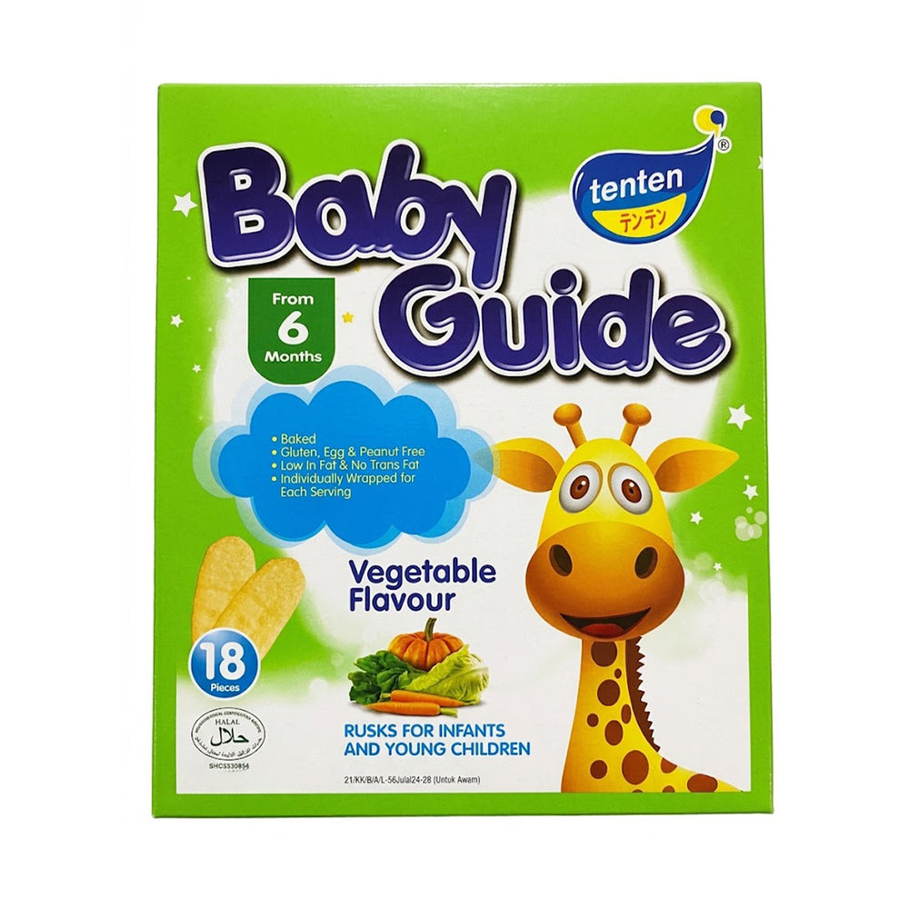 Tenten Baby Guide Rice Rusks Vegetable Flavour 36g