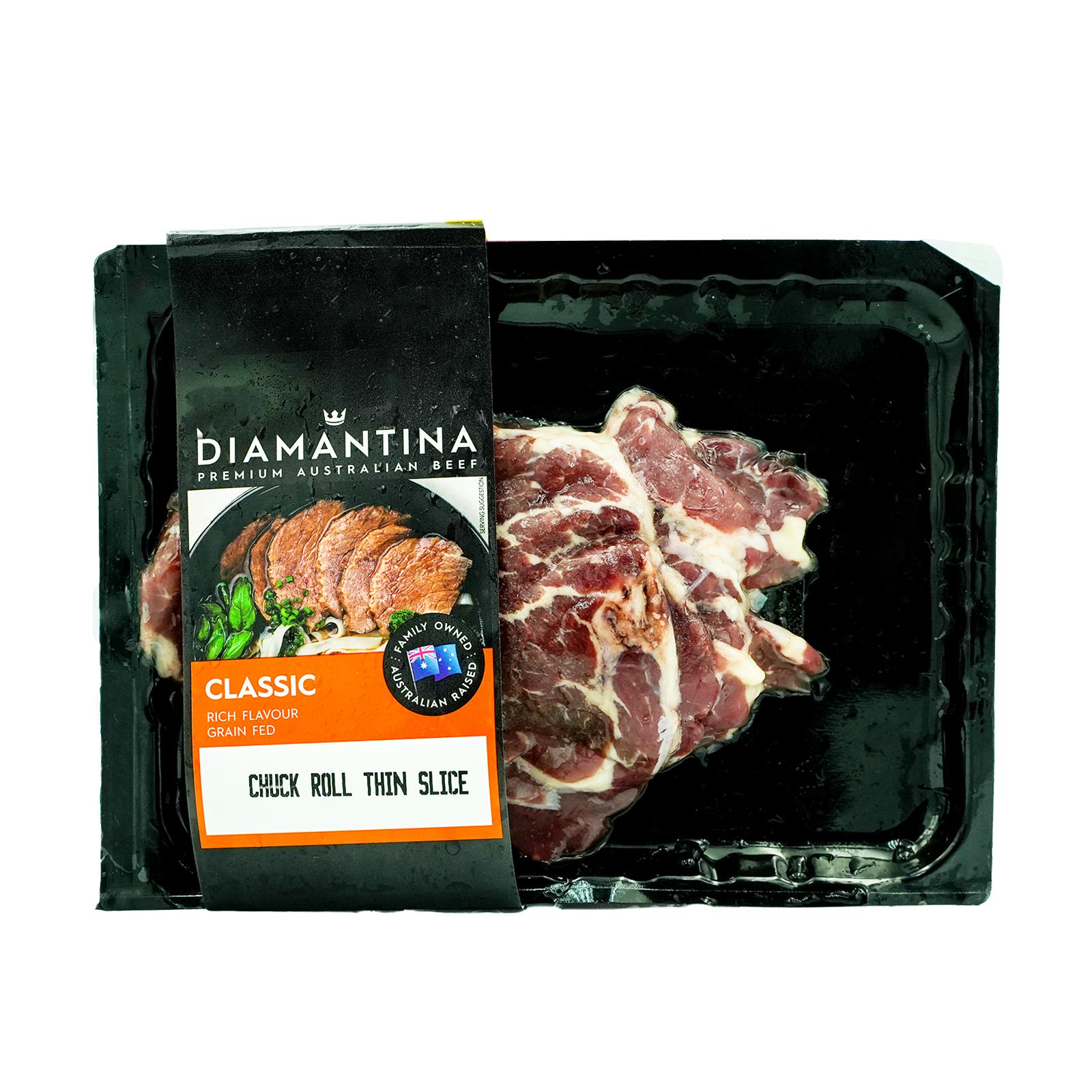 Australian Frozen Chuck Roll Shabu-Shabu 180g+/-