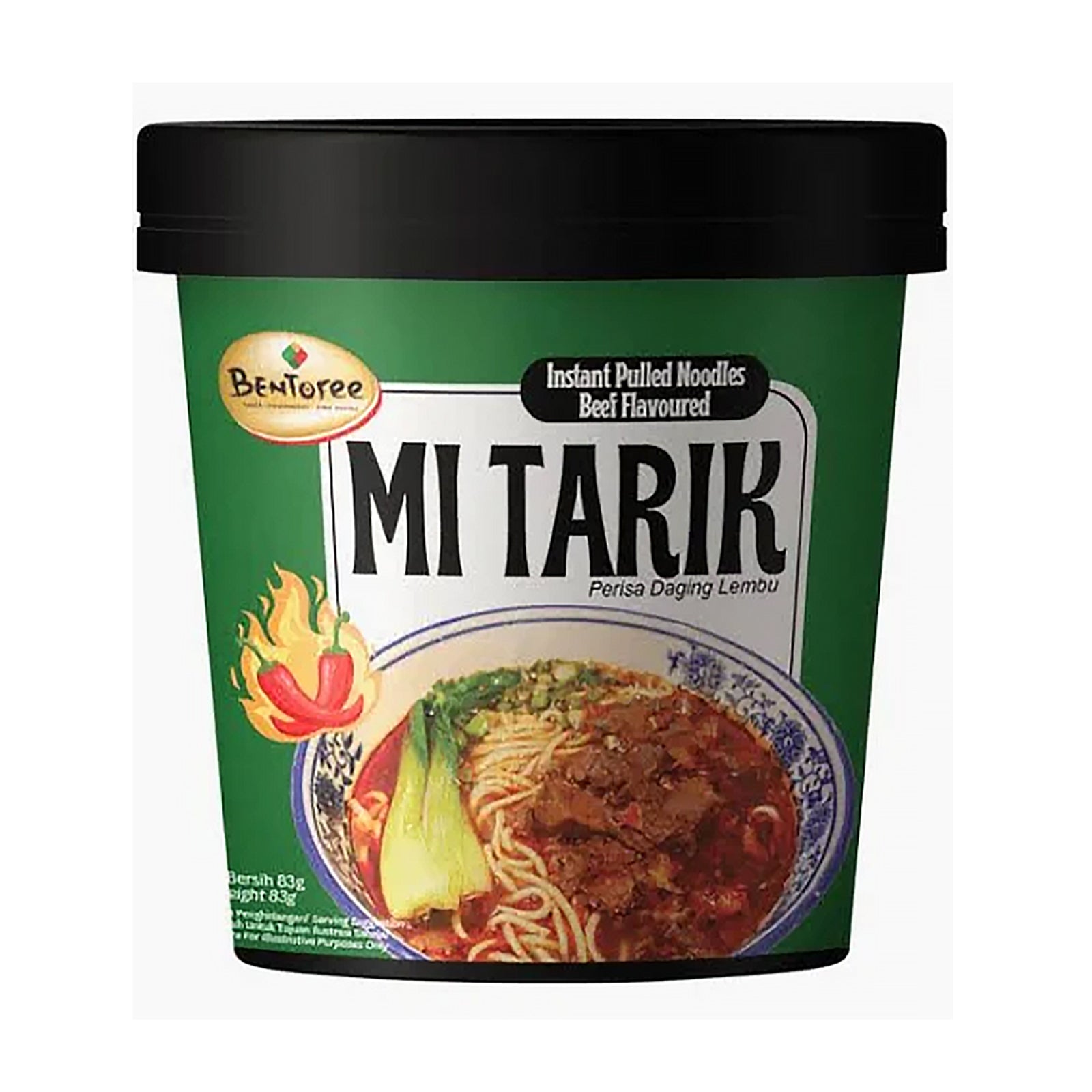 Bentoree Cup Instant Noodles Beef 83g