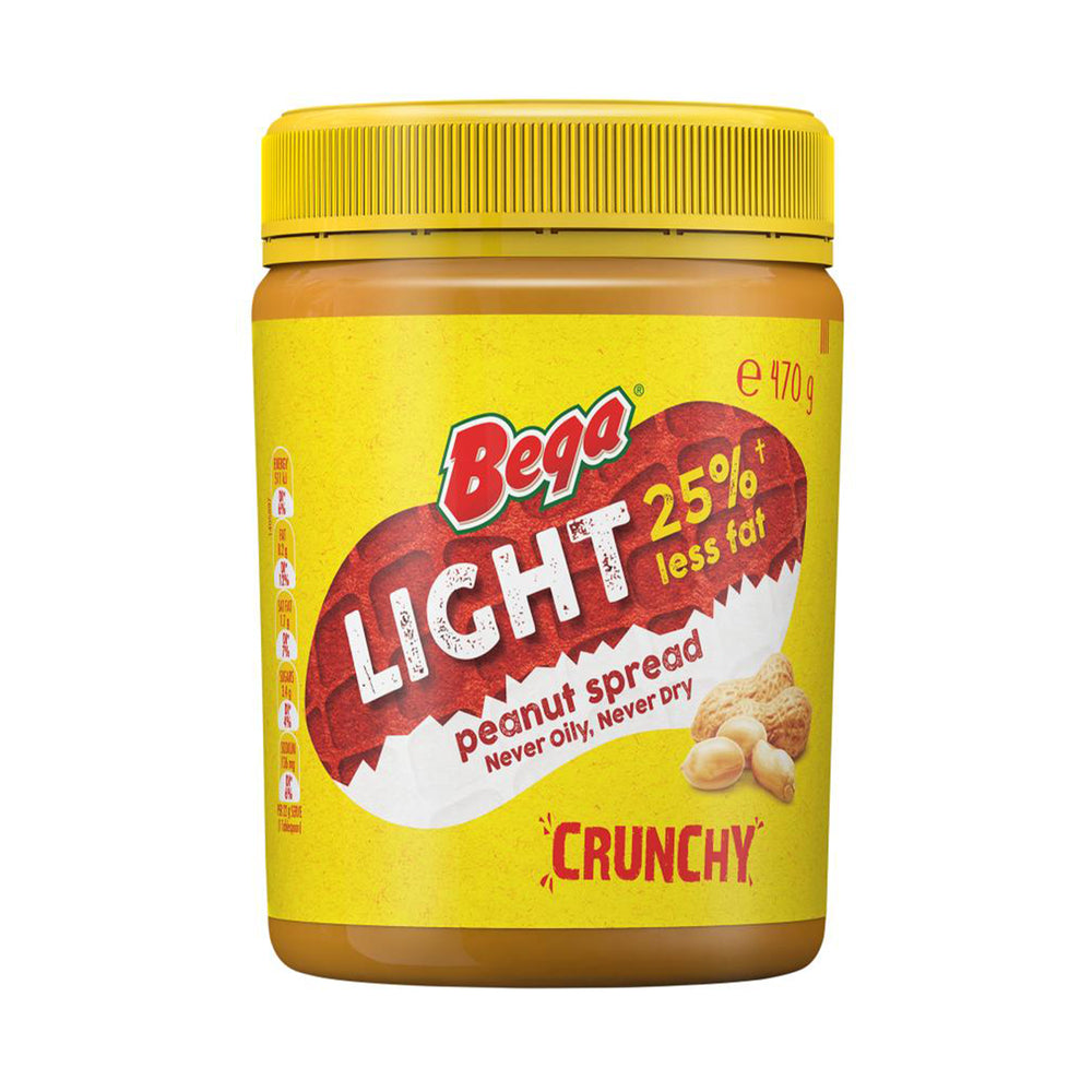 Bega Light Peanut Butter Crunchy 470g