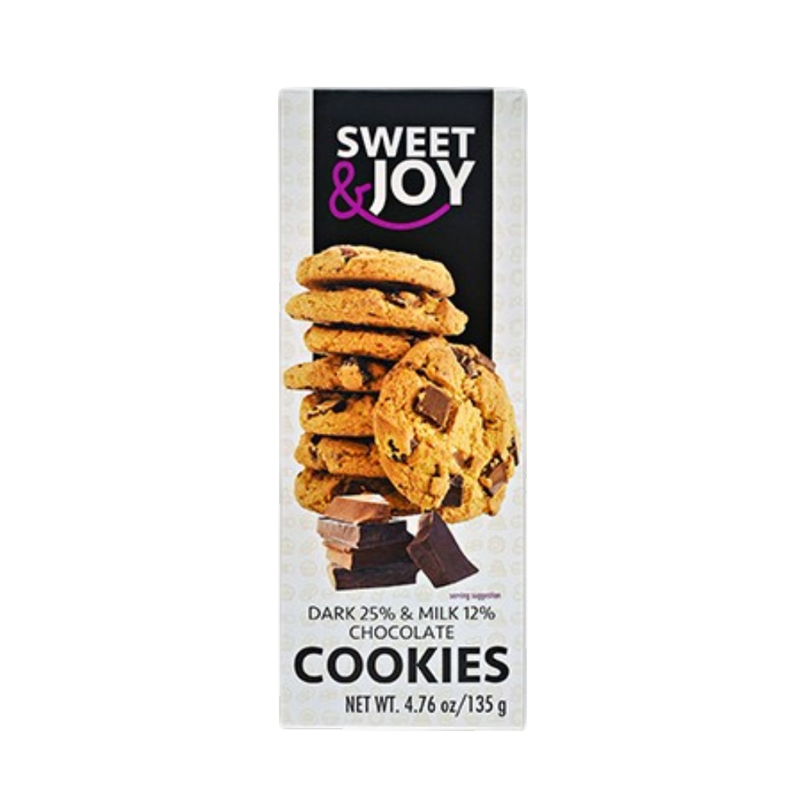 S&J Cookies with Milk & Dark Chocolate 135g