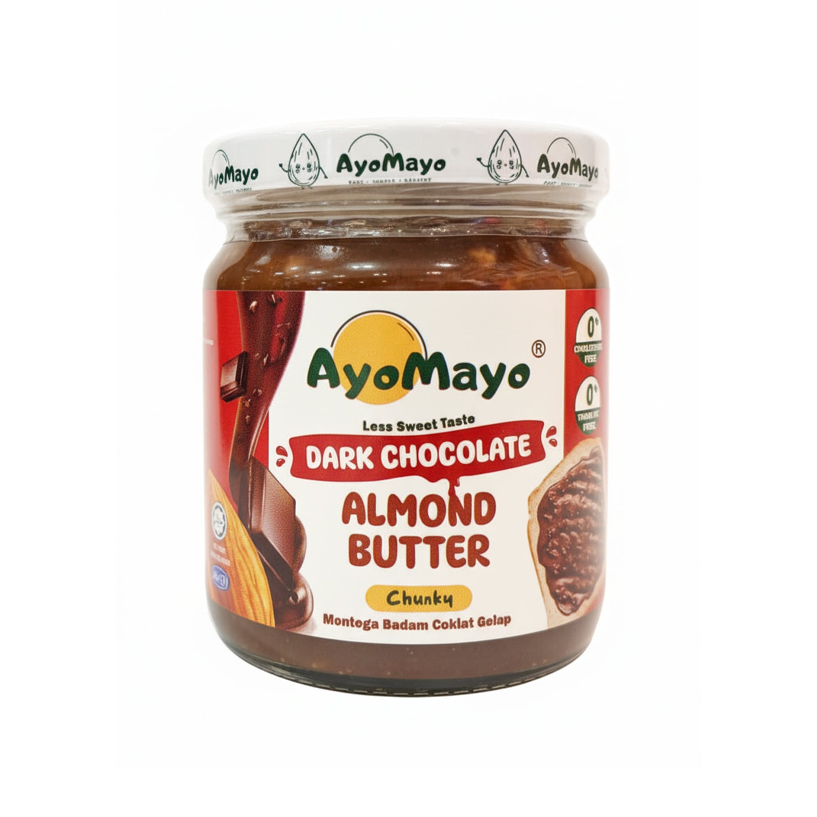 Ayomayo Dark Chocolate Almond Butter (Chunky) 180g