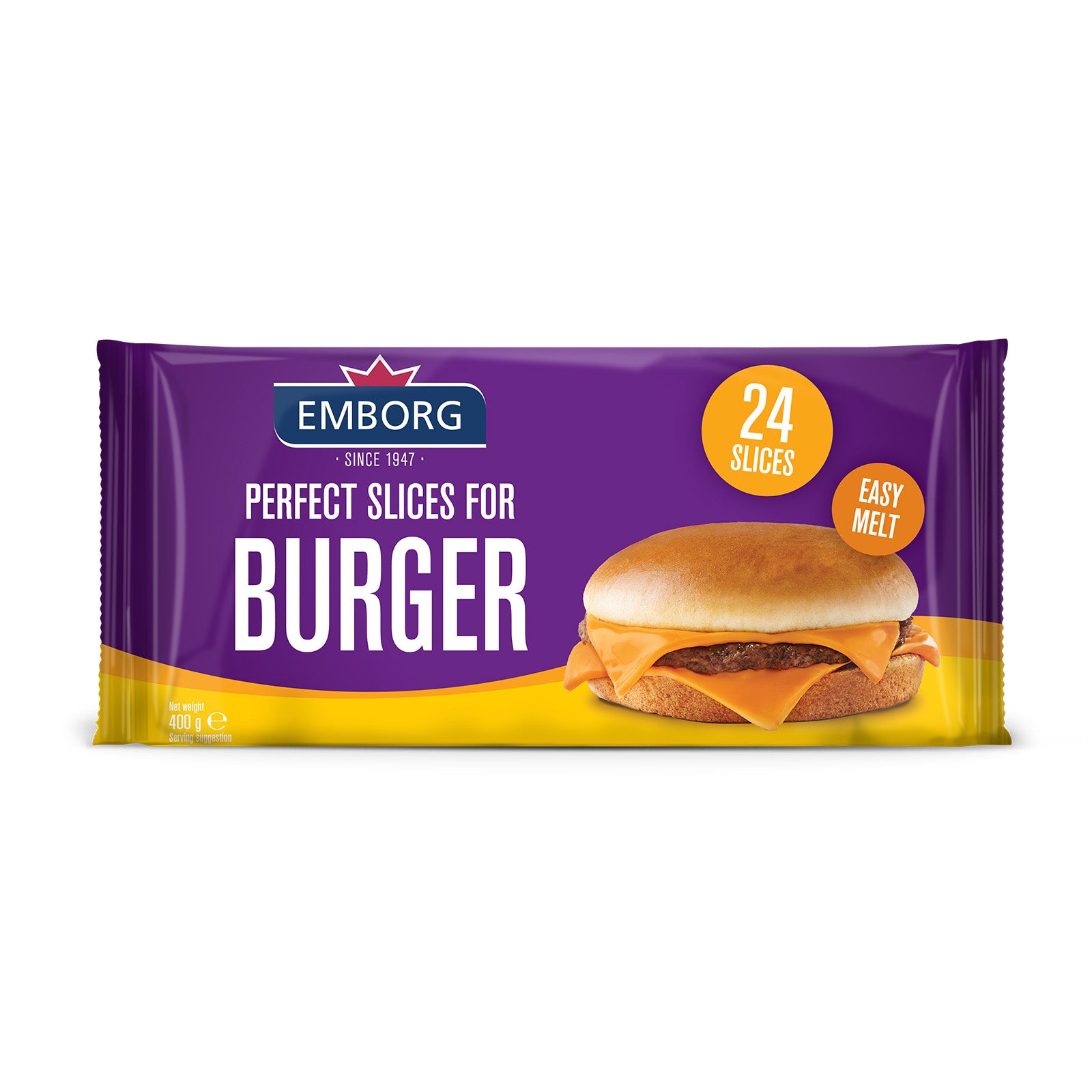Emborg Perfect Burger Slices Cheese 400g