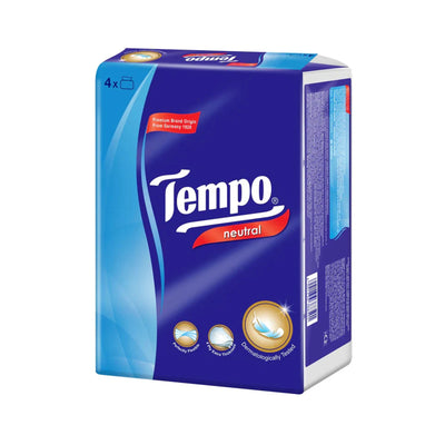 Tempo Hanky Pack 4Ply Neutral 7pcs x 18