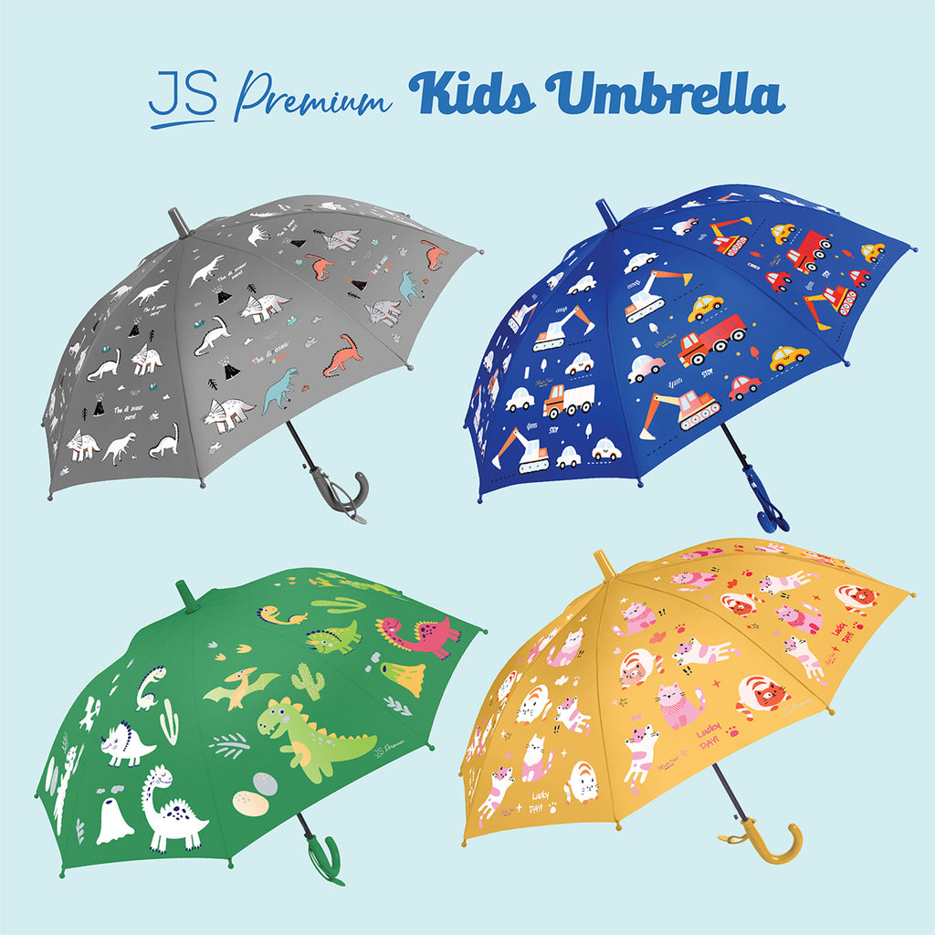 JS Premium Kids Umbrella Orange Kitten 1unit