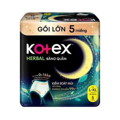 Kotex Overnight Panties Herbal Size M/L 5pcs/pack