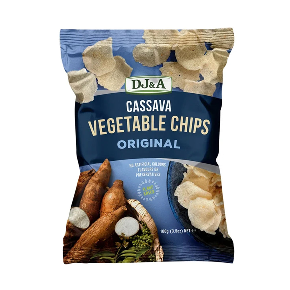 DJ and A Cassava Vegetable Chips Original 100g