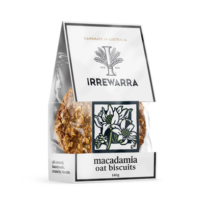 Irrewarra Macadamia Oat Biscuits 140g