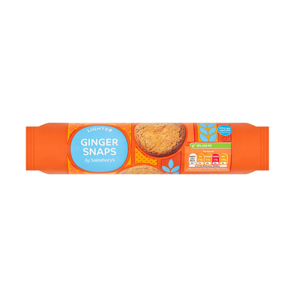 Sainsburys Reduced Fat Ginger Snaps 250g