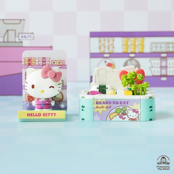 (Exclusive) Hello Kitty Ready-to-eat Rice Set - Sanrio Konbini Building Blocks 1set