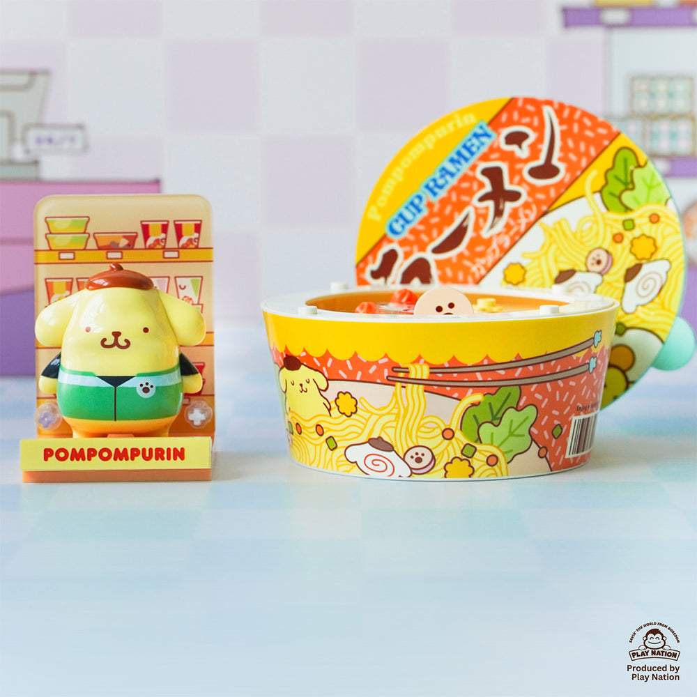 (Exclusive) Pompompurin Instant Ramen - Sanrio Konbini Building Blocks 1set