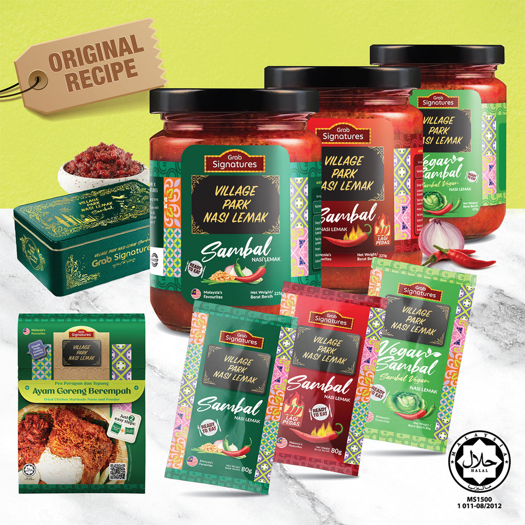 Grab Signatures Village Park Nasi Lemak Original Sambal Sachet 80g