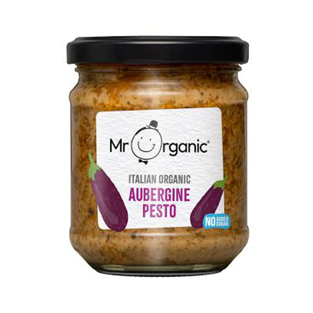 Mr Organic Natural Aubergine Pesto 130g