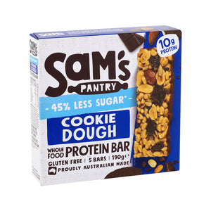 Sams Pantry Protein Bars Cookie Dough Brownie 190g
