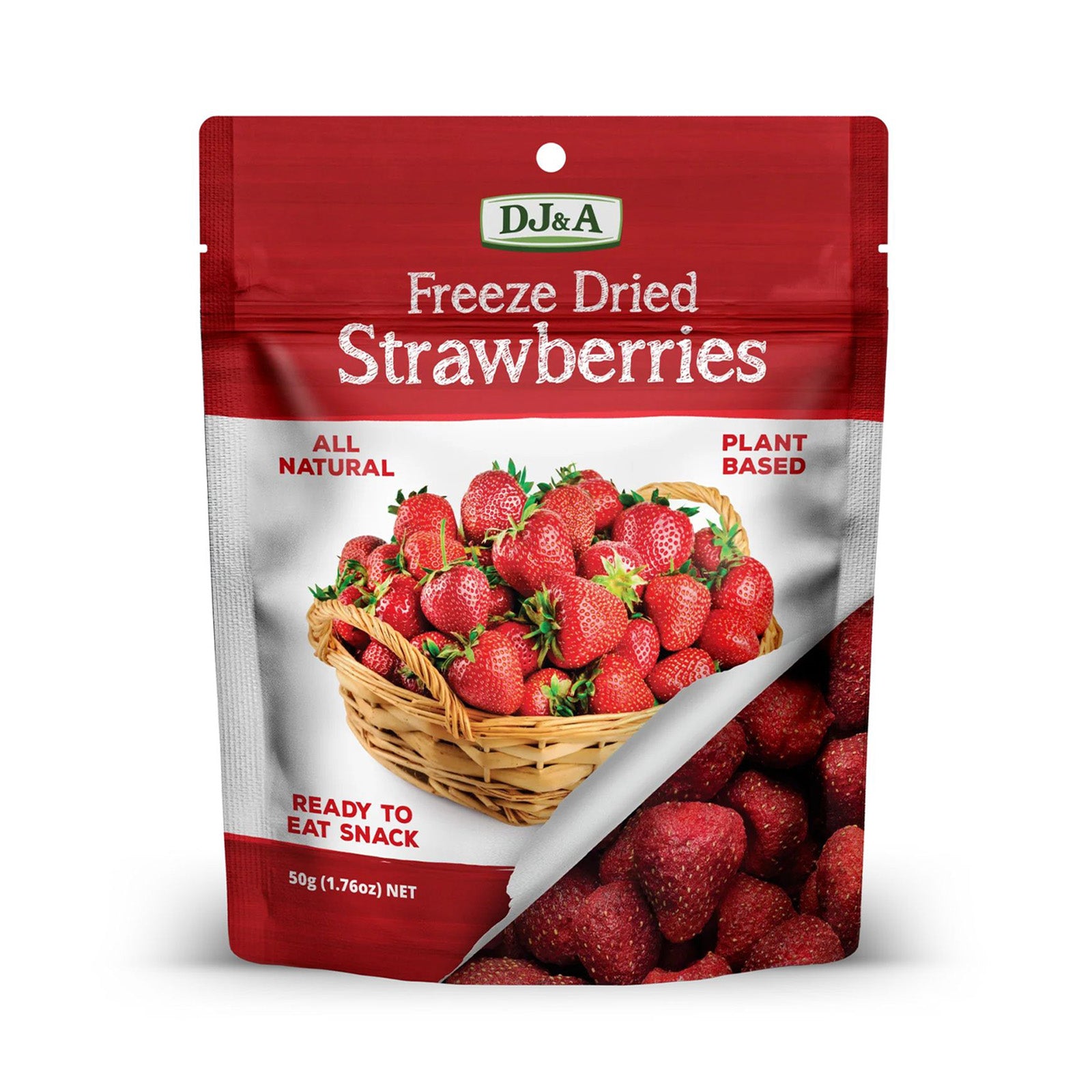 DJ and A Fruity Crisps Strawberry 50g