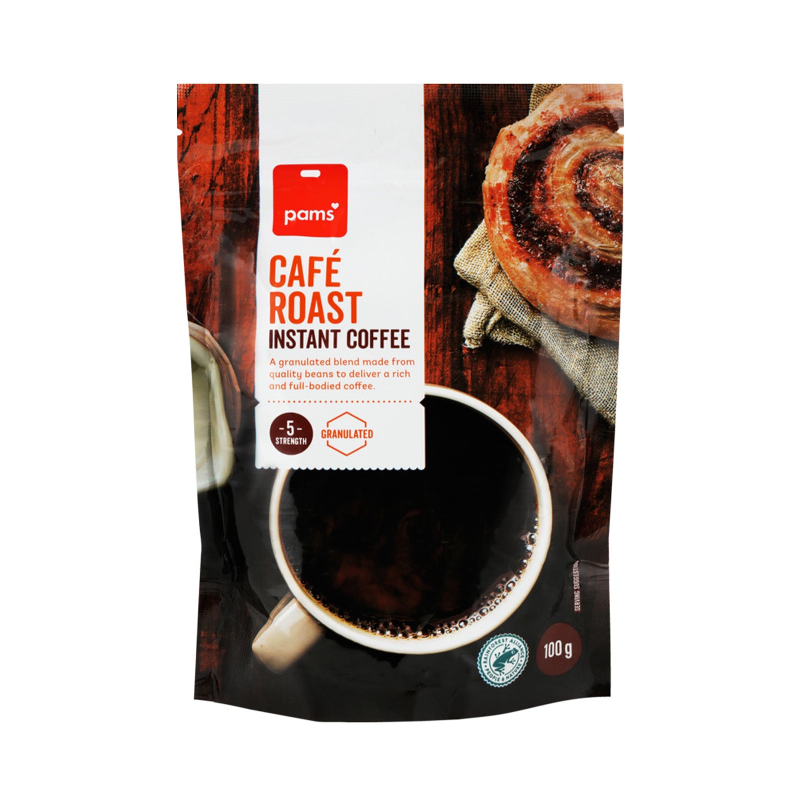 Pams Coffee Cafe Roast Instant 100g