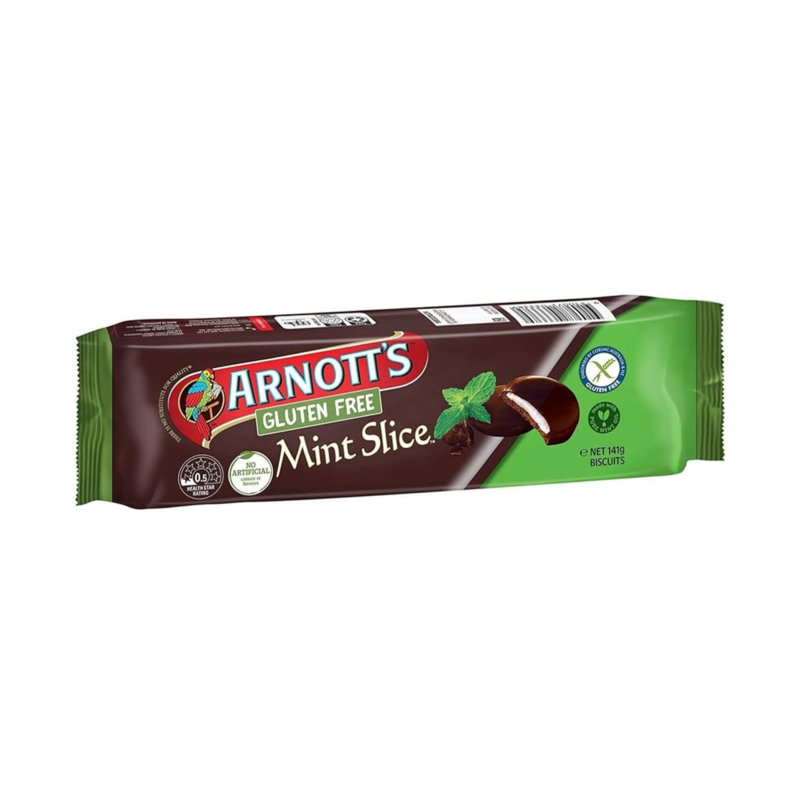 Arnotts Gluten Free Chocolate Mint Slice 141g