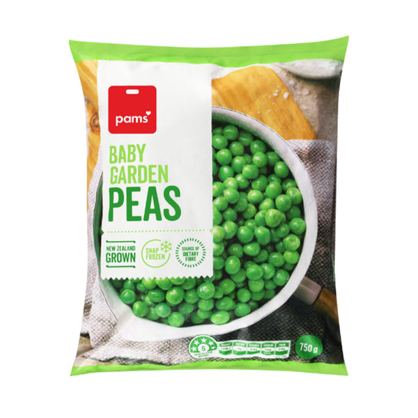 Pams Frozen Baby Peas 750g
