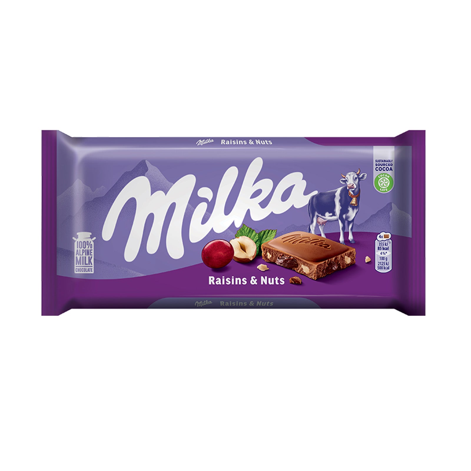 Milka Raisin & Nut 90g
