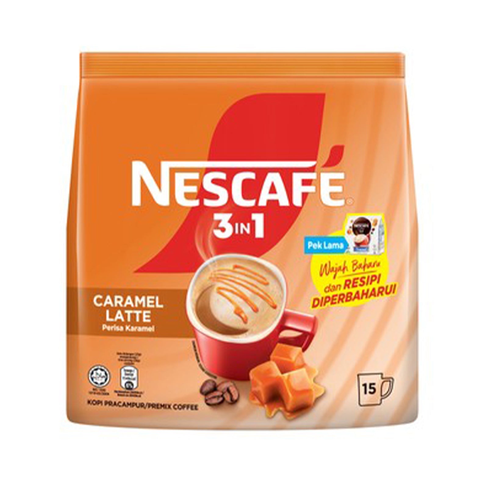 Nescafe 3in1 Caramel 15pcs/pack x 23g