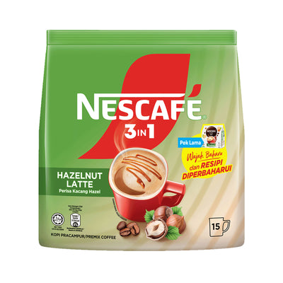 Nescafe 3in1 Hazelnut 15pcs/pack x 23g