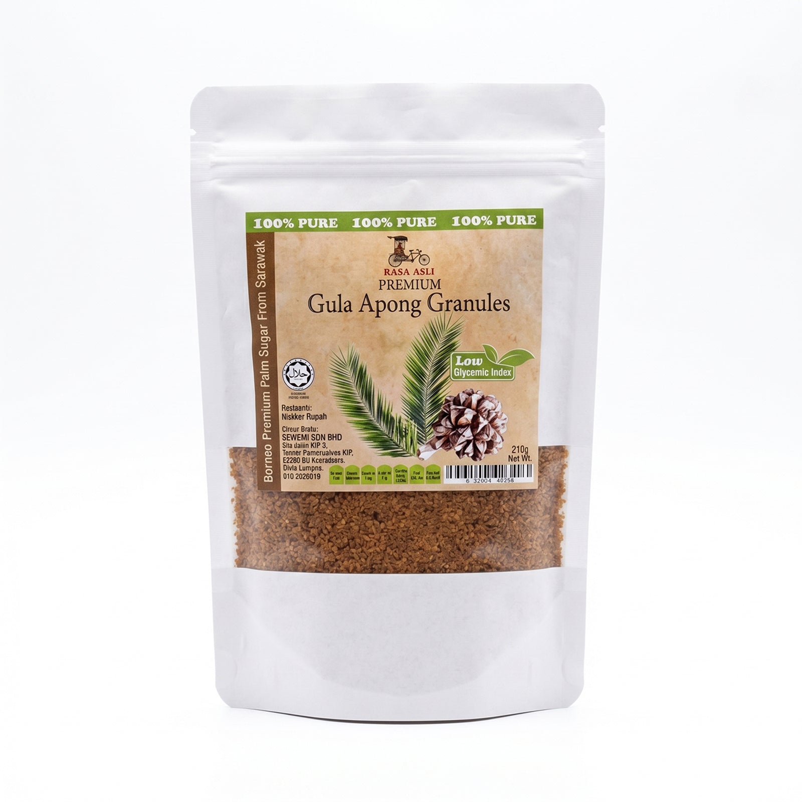 Rasa Asli Gula Apong Granules 210g
