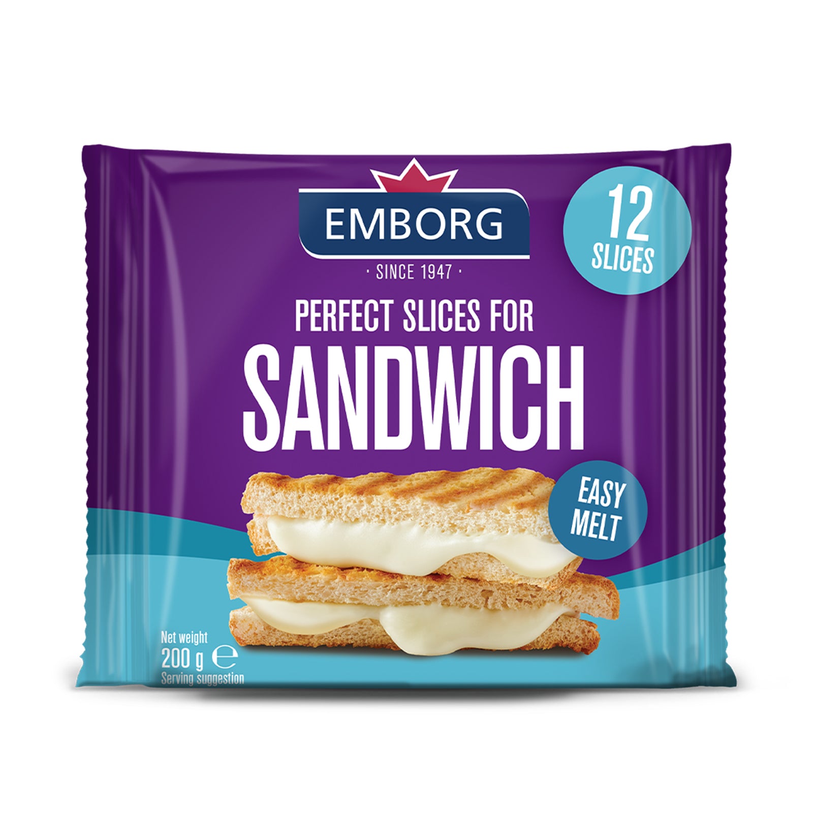 Emborg Perfect Slices Sandwich Cheese 200g