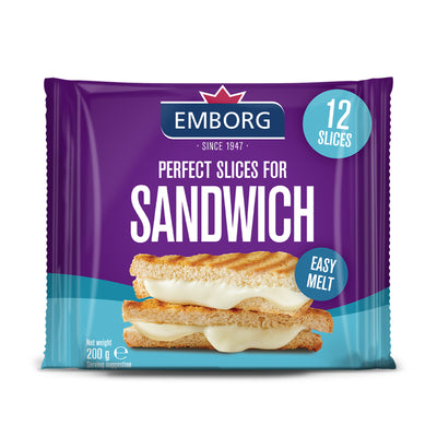 Emborg Perfect Slices Sandwich Cheese 200g
