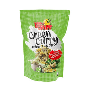 Bit-Bites Green Curry Salmon Fish Skin 80g