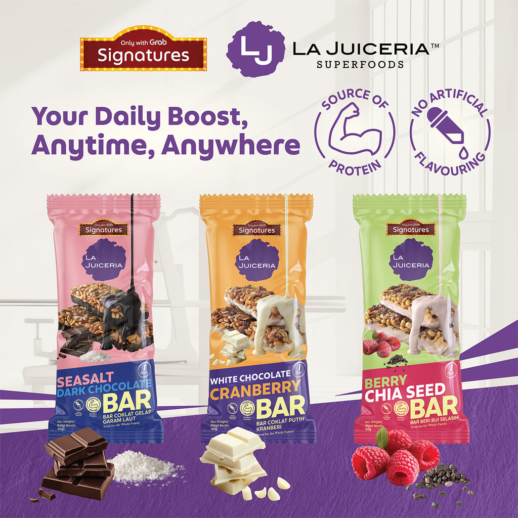 Grab Signatures La Juiceria Berry Chia Seed Bar 40g