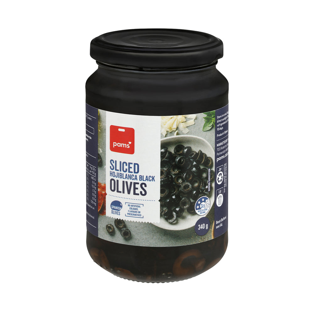 Pams Olives Spanish Sliced 354g