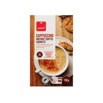 Pams Coffee Sachets Cappuccino 10pcs/pack