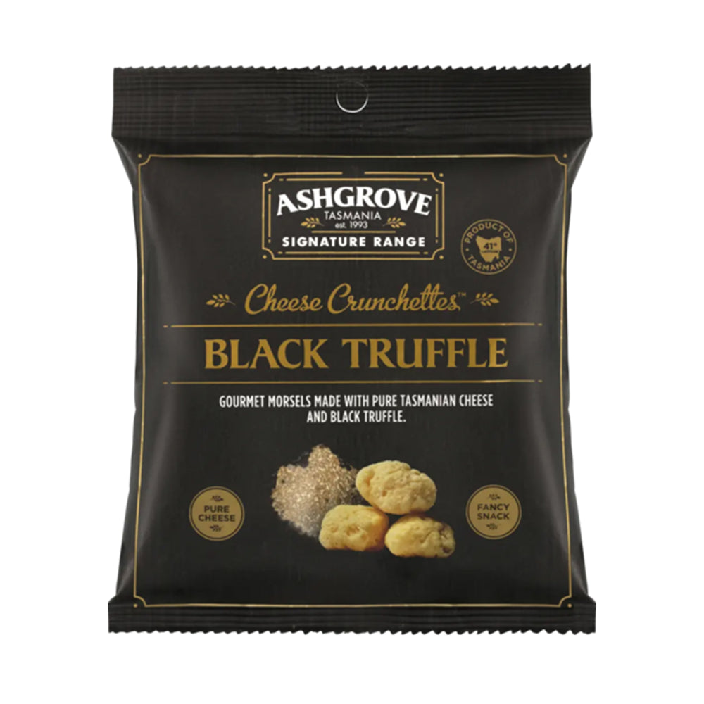 Ashgrove Cheese Cunchettes Black Truffle 40g
