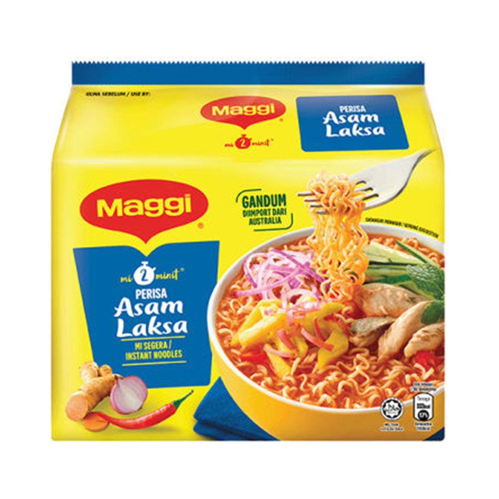 Maggi Wow Asam Laksa Instant Noodles 215g