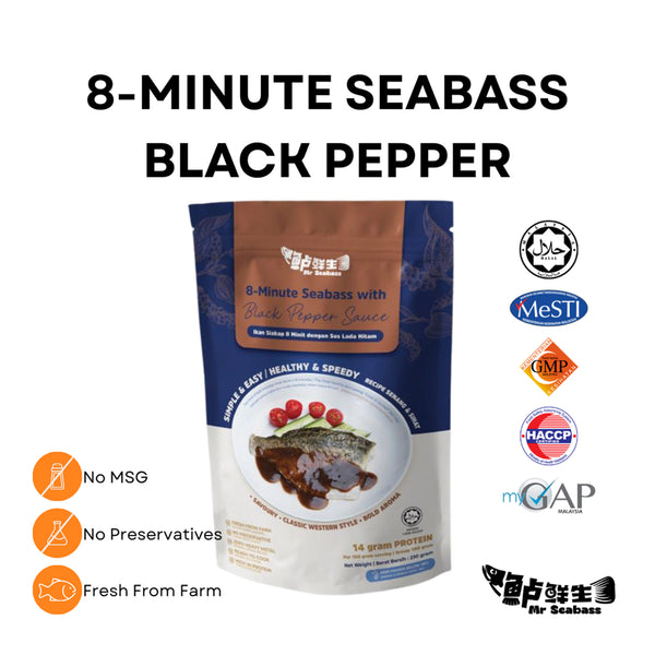 8 Minutes Seabass with Black Pepper 230g (highest price)