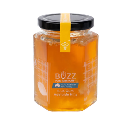 Buzz Honey Honeycomb in Blue Gum Honey 360g