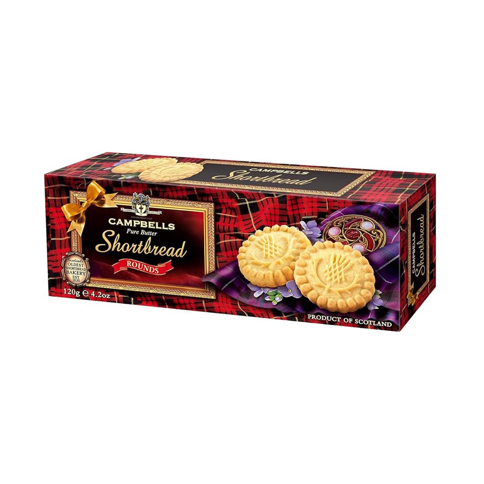 Campbells Pipers Pure Butter Shortbread Round 120g