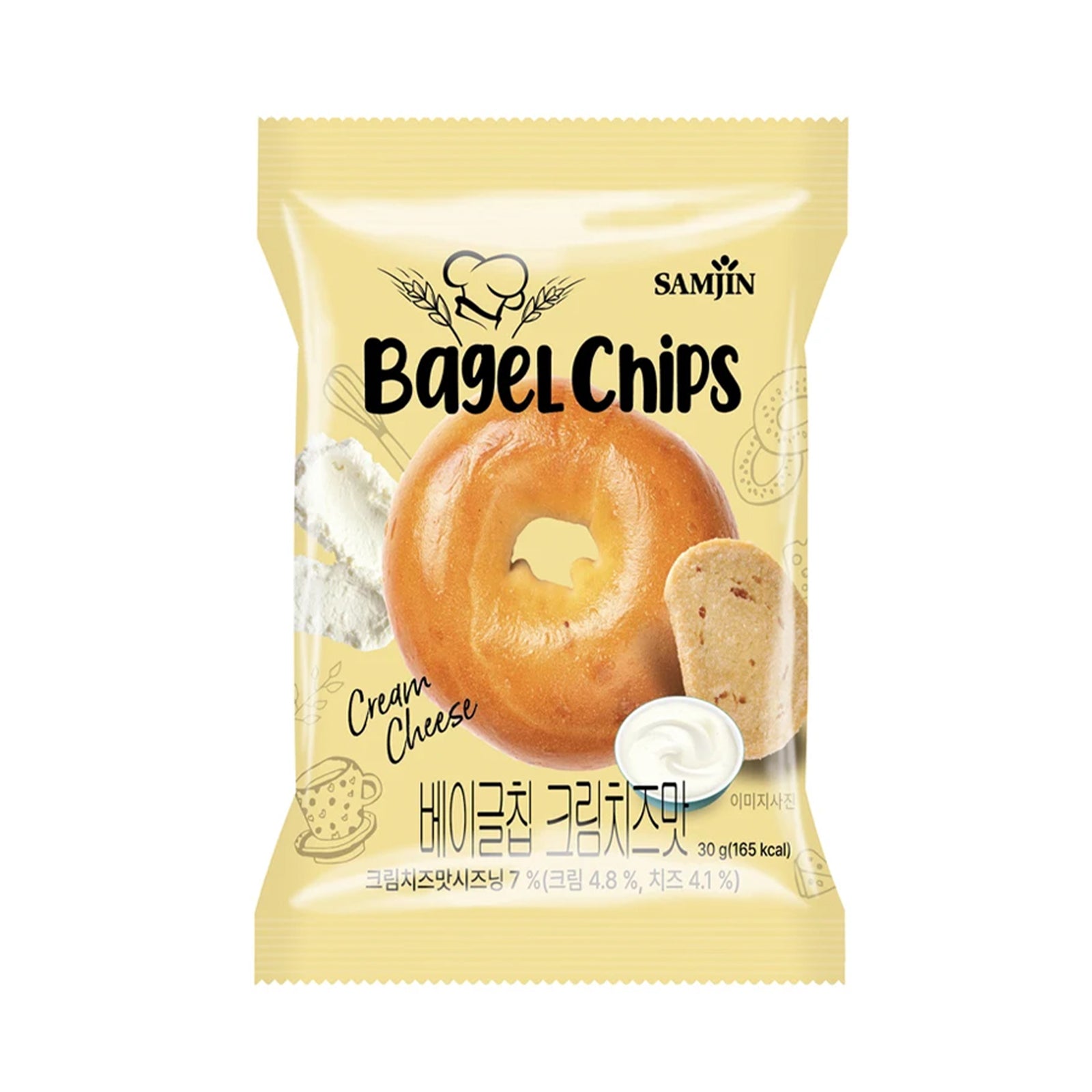 Samjin Bagel Chips Cream Cheese 30g