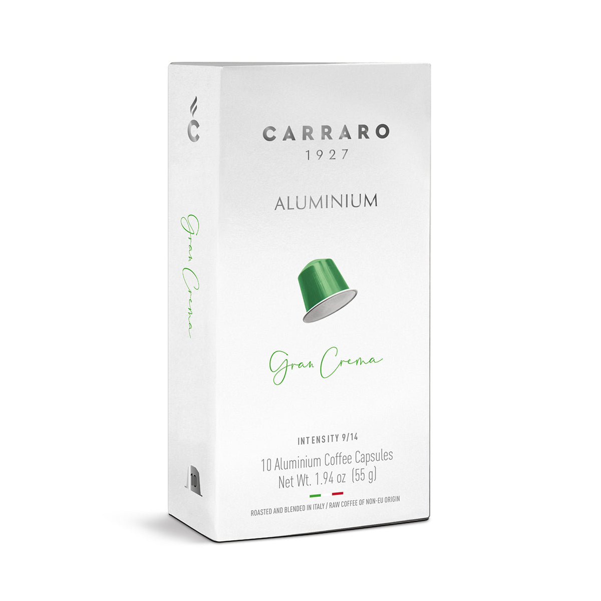 Carraro Gran Crema Aluminum Capsules 5.5g x 10