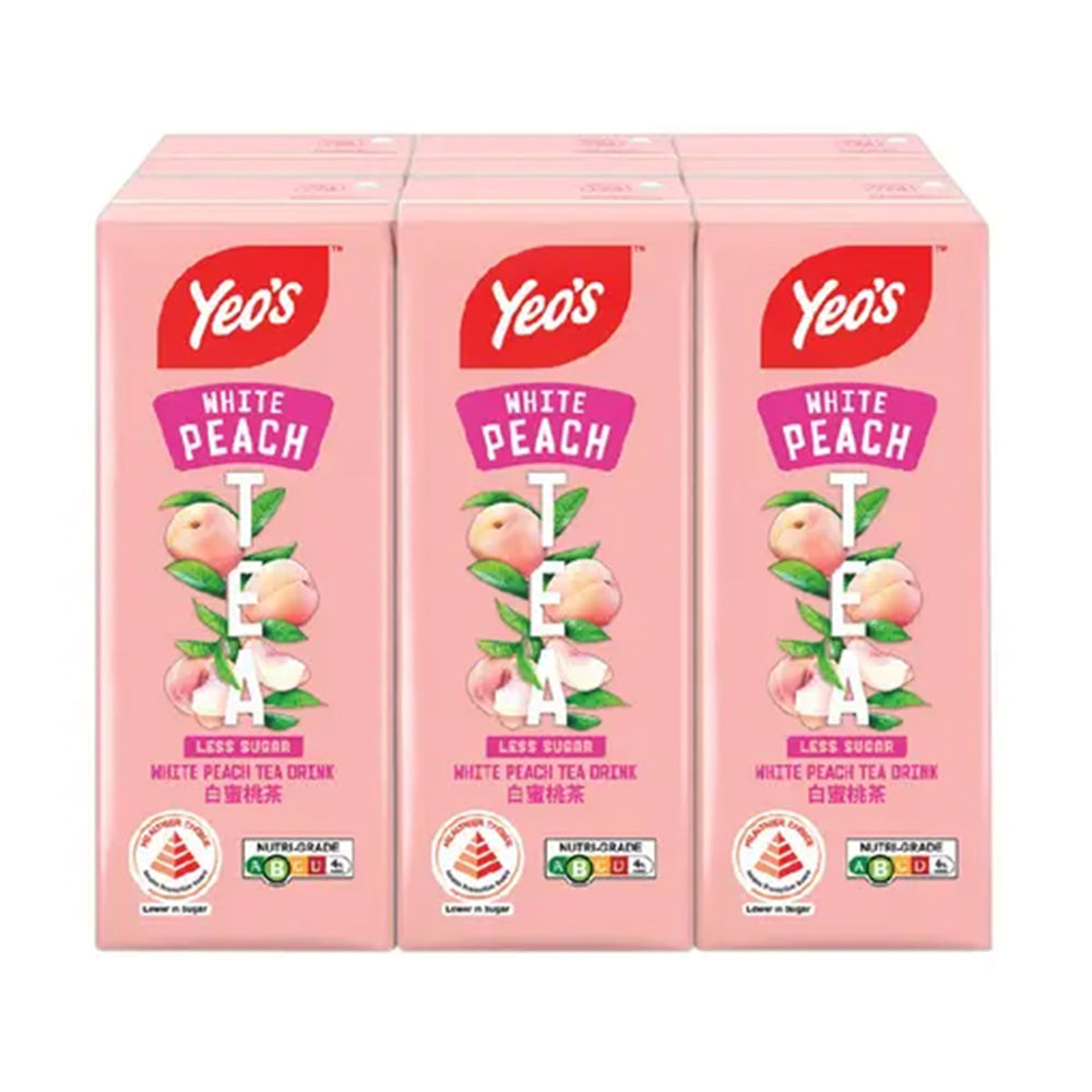 Yeo's White Peach Tea 250ml x 6