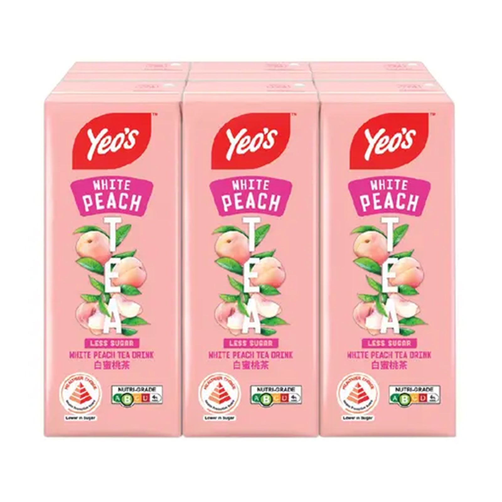 Yeo's White Peach Tea 250ml x 6