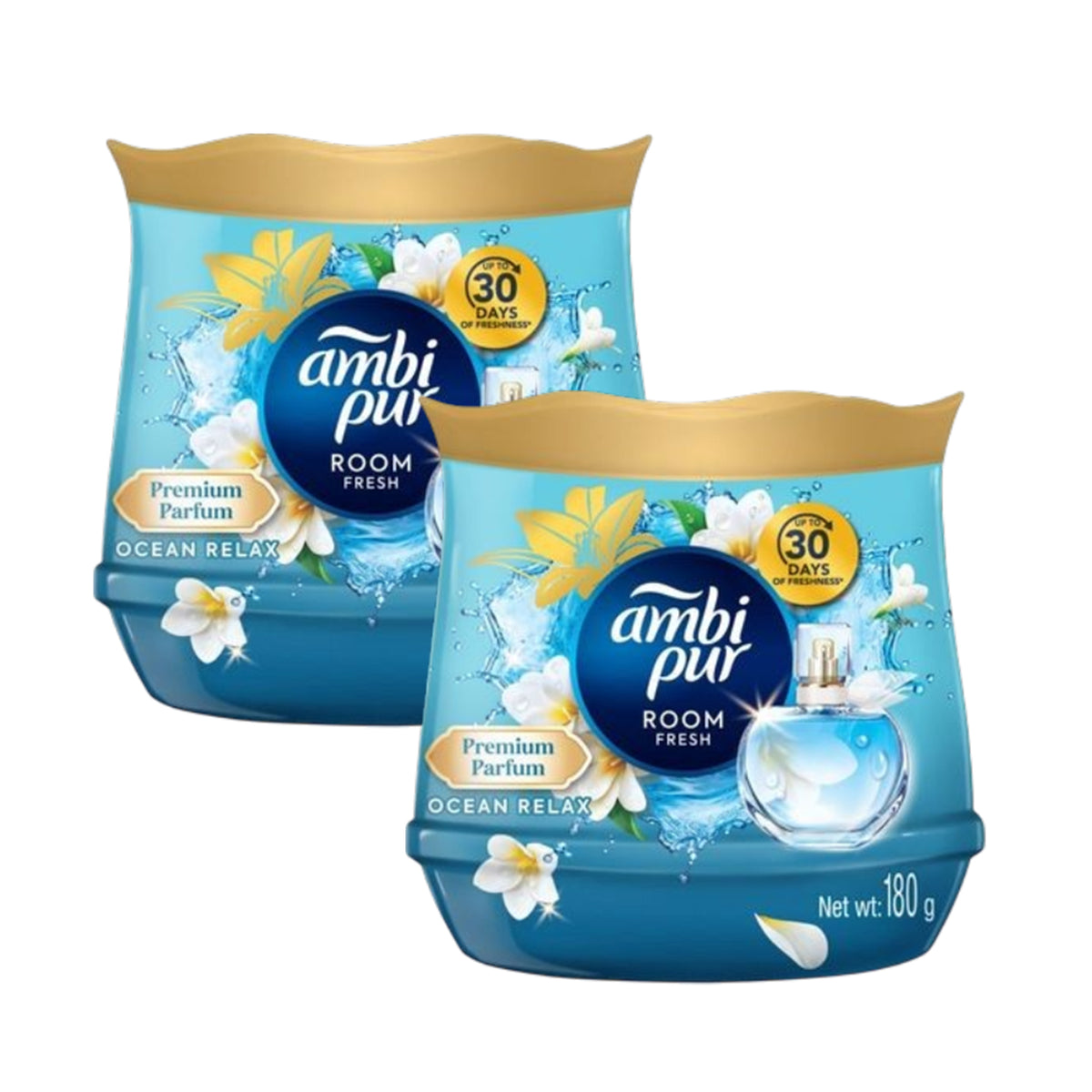 Ambi Pur Gel Fresh Ocean Refresh Twin Pack 180g x 2