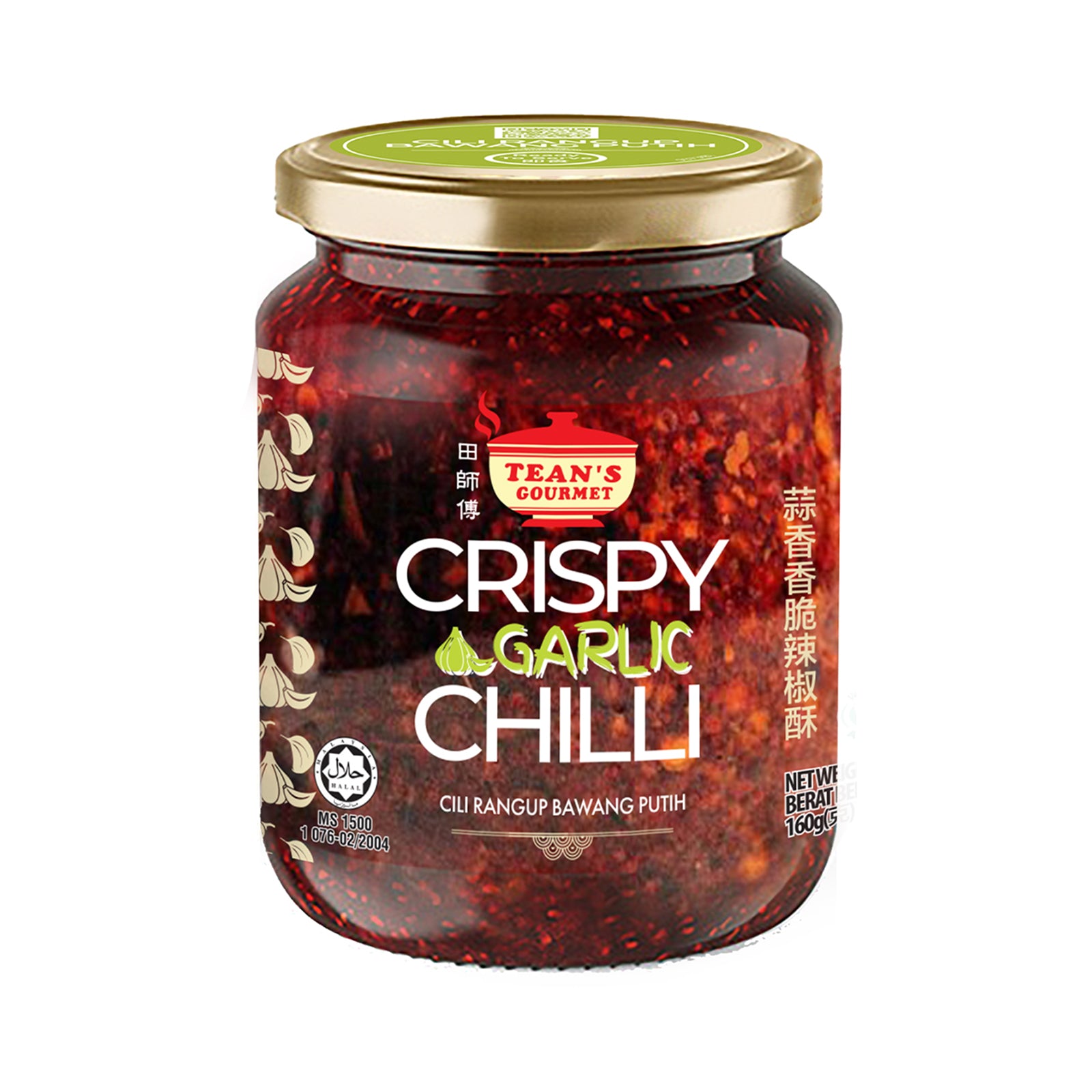 Tean's Gourmet Crispy Garlic Chili 160g
